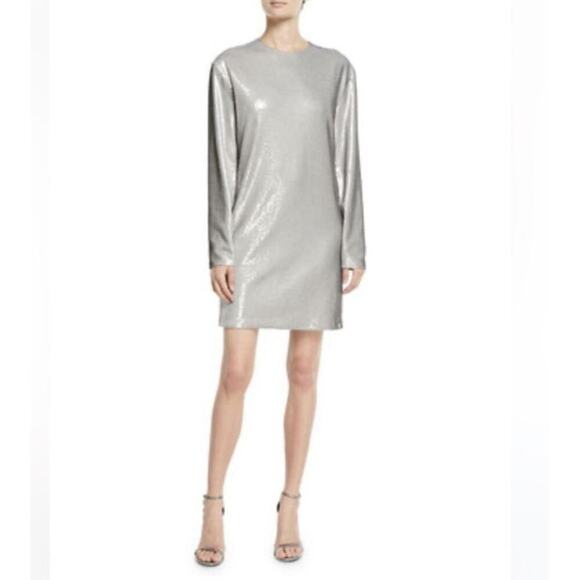 Ralph Lauren Collection Purple Label Runway Silver Sequin Sheath Mini Dress $5k - Picture 2 of 8